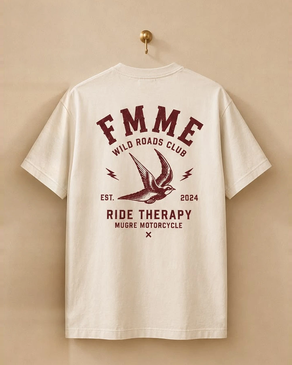 Camiseta FEMME de Mugre Motorcycle, vista trasera