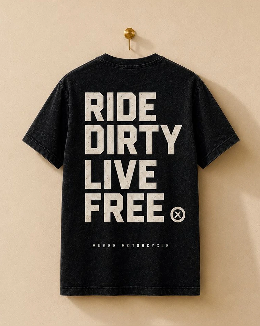 Camiseta NOMAD de Mugre Motorcycle, vista trasera