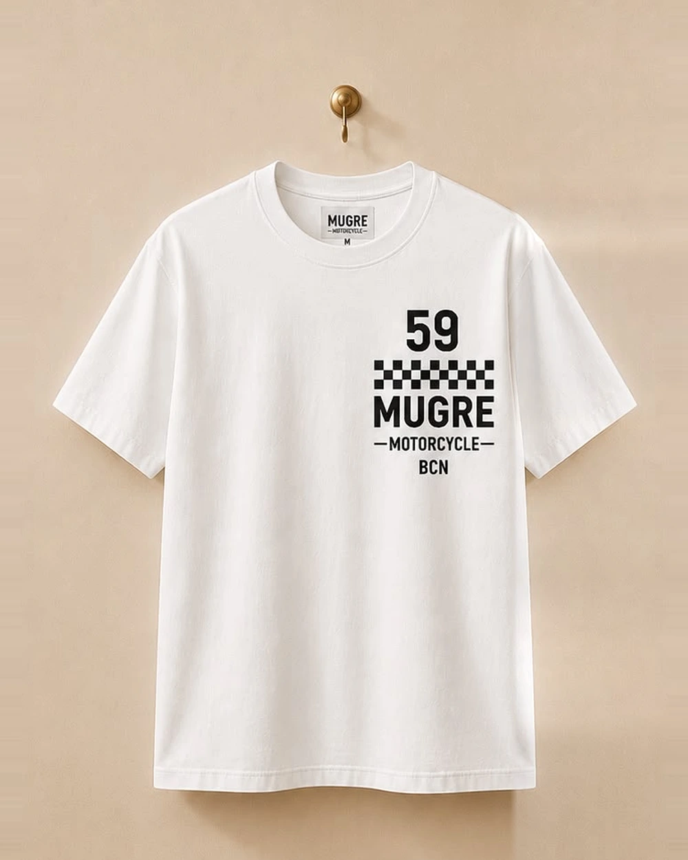 Camiseta NUMBER de Mugre Motorcycle, vista delantera