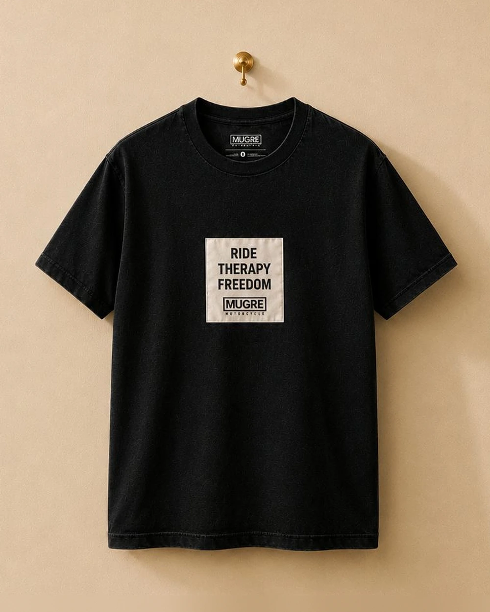 Camiseta THERAPY de Mugre Motorcycle, vista delantera